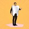Hilarious Mr. Molar Adult Costume Tooth Tunic for Halloween Parties and Events